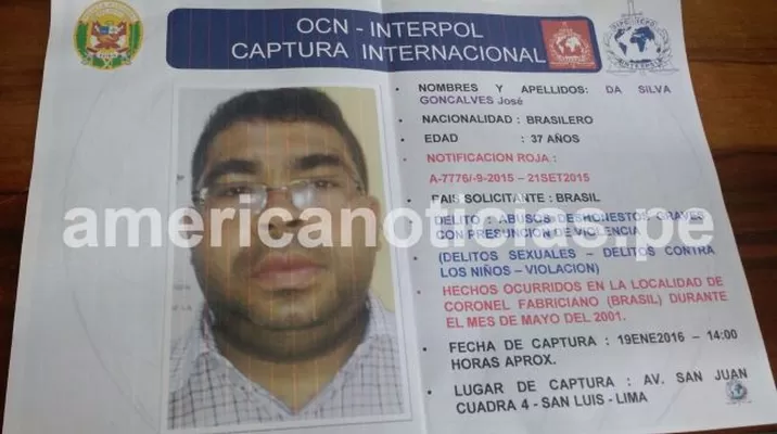 Brasileño capturado. América Noticias Brasileño capturado. América Noticias