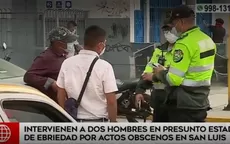 San Luis: Policía intervino a dos sujetos en estado de ebriedad y por actos obscenos - Noticias de actos-ilicitos
