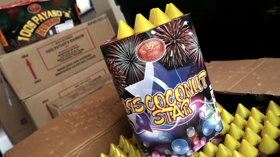 Pirotécnicos. Foto referencial: Andina Pirotécnicos. Foto referencial: Andina