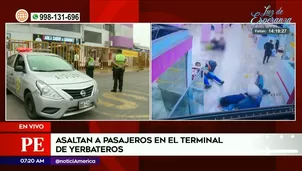 Policía en terminal de Yerbateros | Video: América Noticias