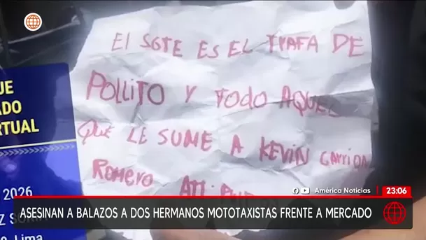 Captura: América Noticias Captura: América Noticias