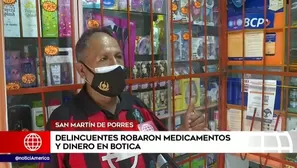 Robo en botica. América Noticias