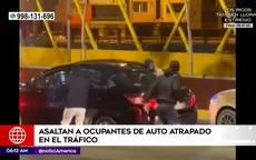 San Martín de Porres: Asaltan a ocupantes de auto atrapado en el tráfico - Noticias de asaltos