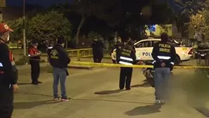 Hombre fue asesinado en San Martín de Porres. Foto: captura de video Canal N.