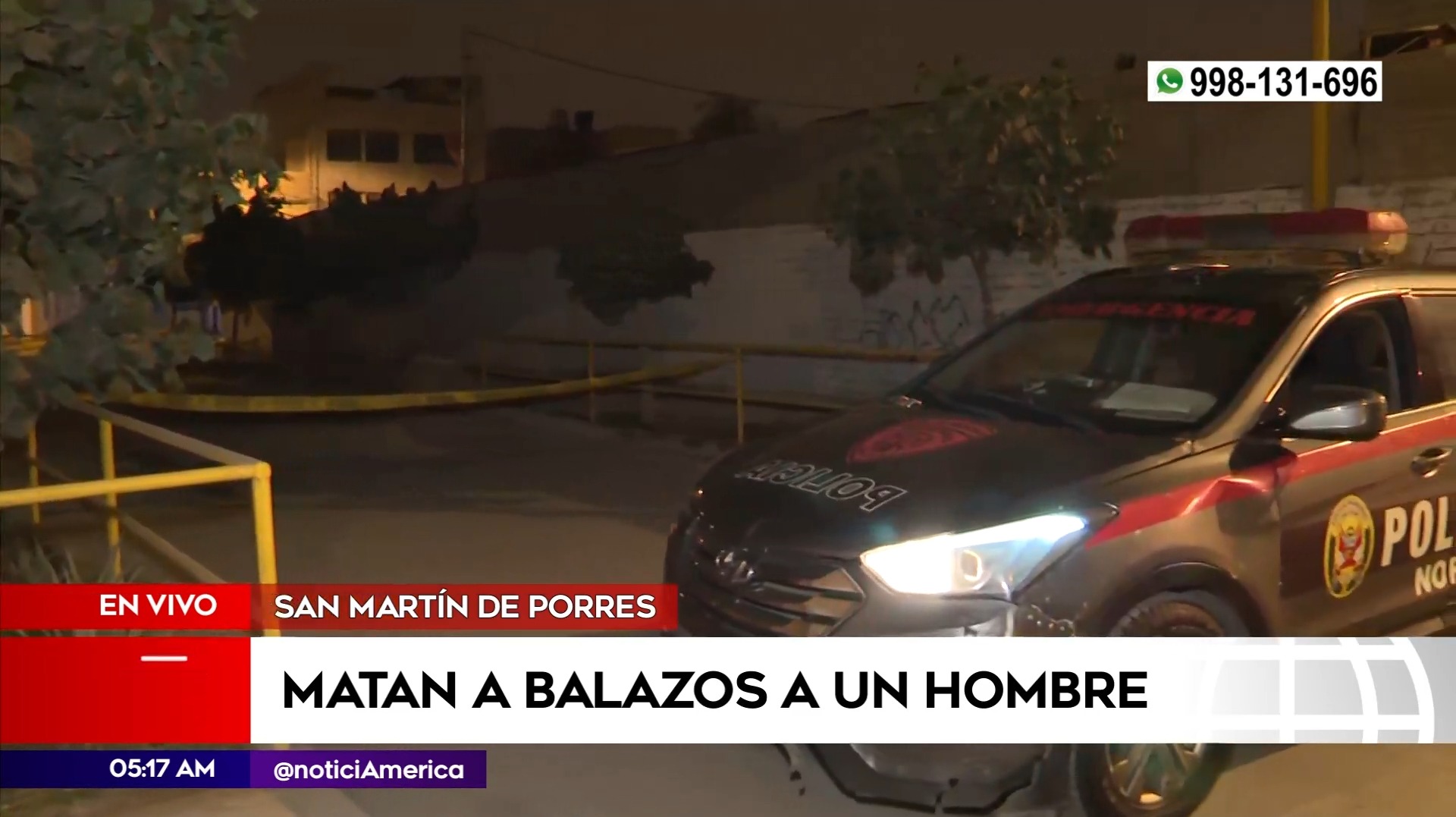 Asesinato en San Martín de Porres. Foto: América Noticias