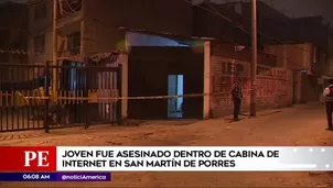 Asesinan a joven en cabina de internet en SMP. América Noticias