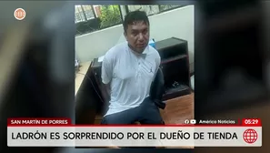 San Martín de Porres: Comenciante atrapa a ladrón tras intentar robar en su tienda. Foto y video: América Noticias