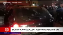 Balacera en San Martín de Porres. América Noticias