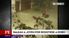 San Martín de Porres: Balean a joven por resistirse a robo