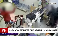 San Martín de Porres: Caen adolescentes tras asaltar minimarket - Noticias de adolescente
