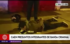 San Martín de Porres: Caen presuntos integrantes de banda criminal - Noticias de organizacion-criminal