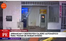 San Martín de Porres: capturan a 4 delincuentes que robaban cajero automático - Noticias de cajeros automaticos