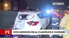 San Martín de Porres: Cuádruple choque dejó dos heridos