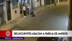 San Martín de Porres: Delincuentes armados asaltaron a dos jóvenes. Video: América