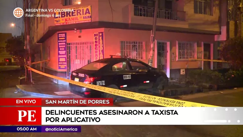 San Martín de Porres: Delincuentes asesinaron a taxista por aplicativo