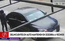 San Martín de Porres: Delincuentes en auto mantienen en zozobra a vecinos - Noticias de balon-de-gas