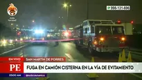 Derrame de químico en San Martín de Porres. Foto y video: América Noticias