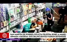 San Martín de Porres: Detienen a 2 delincuentes cuando asaltaban bodega - Noticias de bodega