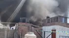 SMP: gran incendio se registra en inmueble, ubicado a unas cuadras de la municipalidad