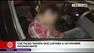 San Martín de Porres: Falso taxista llevaba en su auto a hombre inconsciente