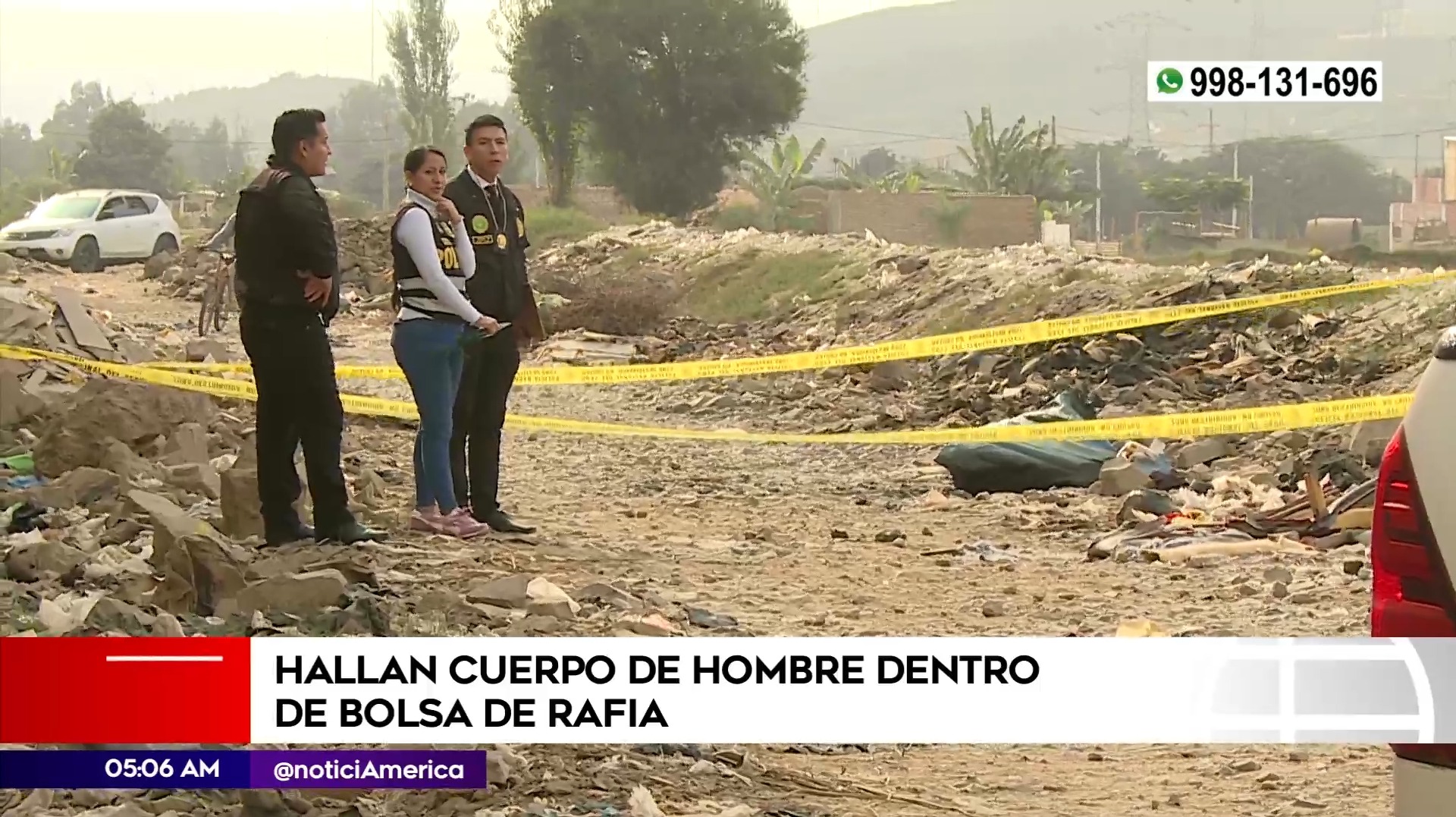Hallan cadáver de hombre en San Martín de Porres. Foto: América Noticias