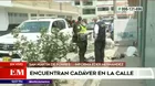 San Martín de Porres: Hallan cadáver de hombre en una vereda