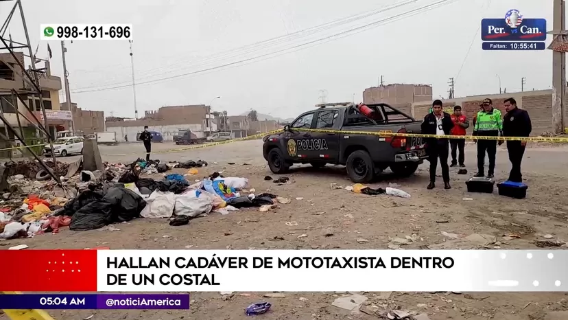 San Martín de Porres: Hallan cadáver de mototaxista extranjero dentro de un costal