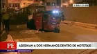 San Martín de Porres: Hermanos venezolanos asesinados dentro de mototaxi