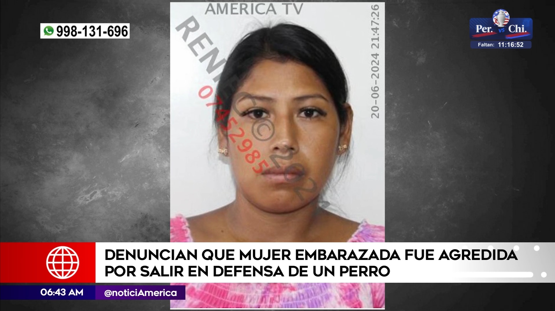 Hombre agredió a embarazada en San Martín de Porres. Foto: América Noticias