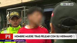 Hombre mató a su hermano en San Martín de Porres. Foto y video: América Noticias