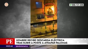 Hombre recibió descarga eléctrica en San Martín de Porres. Foto y video: América Noticias