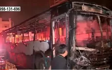 San Martín de Porres: Incendio de bus generó zozobra en vecinos - Noticias de bus-transporte-publico