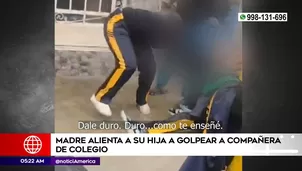 Madre alentó a su hija a golpear a compañera de colegio en San Martín de Porres. Foto y video: América Noticias