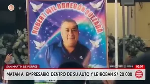 Asesinato en San Martín de Porres: Matan a empresario para robarle 20 mil soles. Foto y video: América Noticias