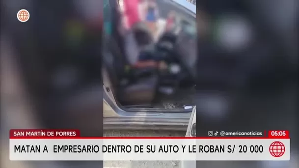Asesinato en San Martín de Porres: Matan a empresario para robarle 20 mil soles. Foto: América Noticias