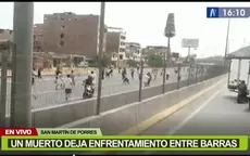 San Martín de Porres: Motociclista falleció tras enfrentamiento entre barristas  - Noticias de barristas