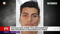 Motociclista murió embestido por tráiler en San Martín de Porres. Foto y video: América Noticias