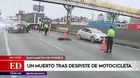 San Martín de Porres: Un muerto y un herido tras despiste de motocicleta