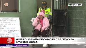 Mujer fingía discapacidad para vender droga en San Martín de Porres. Foto y video: América Noticias