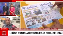 Colegio en San Martín de Porres. Foto-Video: América Noticias