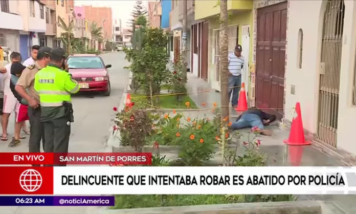 San Martín De Porres: Policía Abatió A Delincuente Que Intentó Asaltarlo