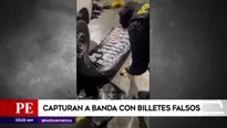 Billetes falsos incautados. América Noticias