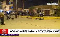 San Martín de Porres: Sicarios acribillaron a dos venezolanos - Noticias de venezolana