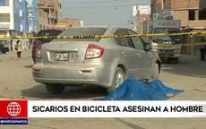 San Martín de Porres: Sicarios en bicicleta asesinan a hombre - Noticias de sicaria