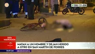 San Martín de Porres: Sicarios matan a un hombre y dejan herido a su compañero