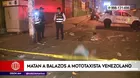 San Martín de Porres: Sujetos asesinaron a balazos a mototaxista venezolano