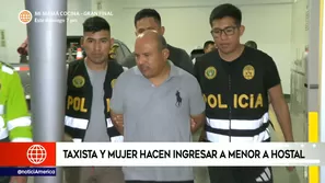 Taxista es intervenido por ingresar a hostal con menor de edad. Video: América TV