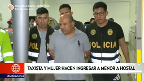 Taxista es intervenido por ingresar a hostal con menor de edad. Video: América TV