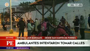 Vendedores ambulantes en San Martín de Porres. Foto y video: América Noticias