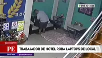 Robo en hotel en Juanjuí. América Noticias